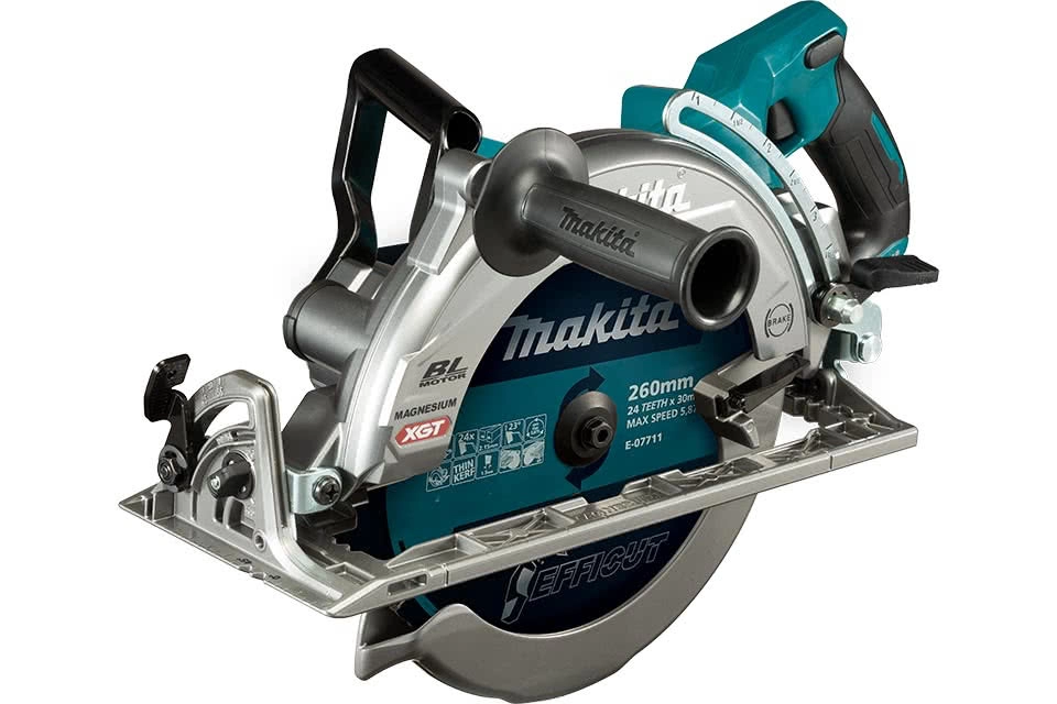 MRS002GZ SIERRA CIRCULAR INALAMBRICA 40V - 10 1_4"CON MANGO TRASERO (SIN BATERIA) MAKITA 