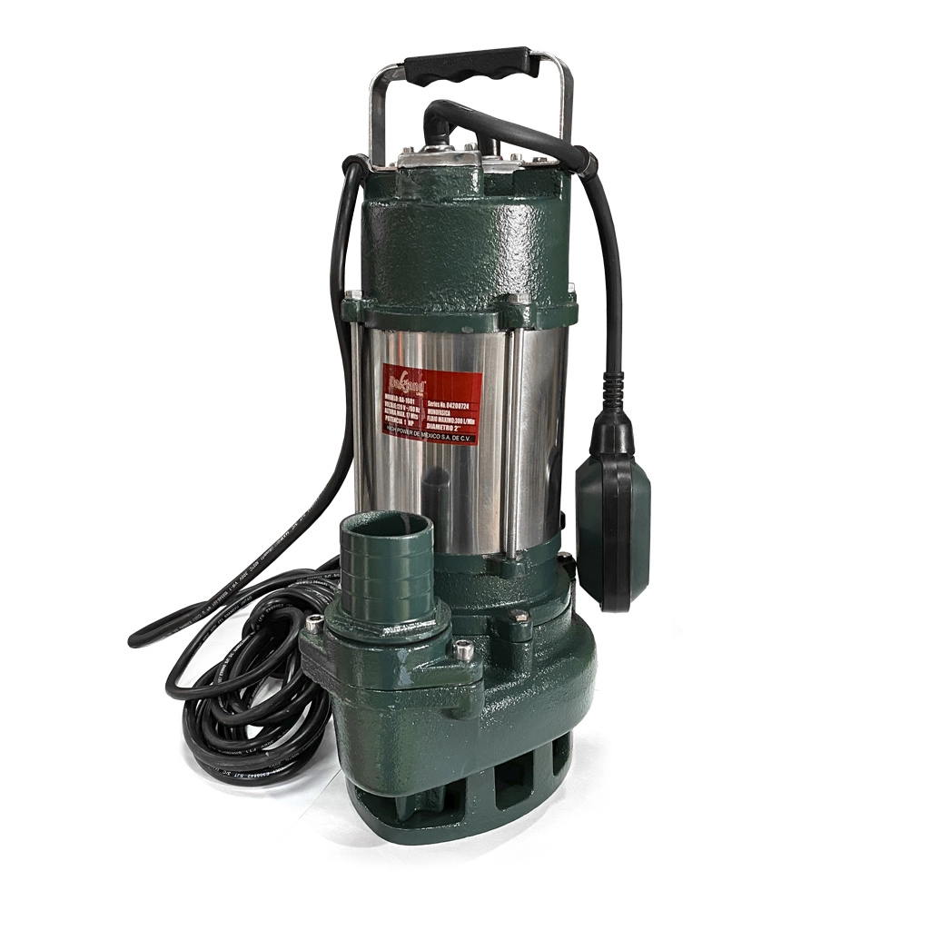 OAKBA1601 BOMBA SUMERGIBLE 1 HP AGUA SUCIA