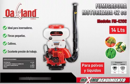 OAKFM42CC FUMIGADORA MOTORIZADA 14 LTS 42CC OAKLAND